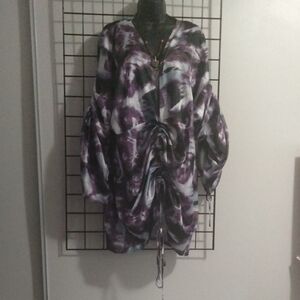 PrettyLittleThing Purple Long Sleeve Dress